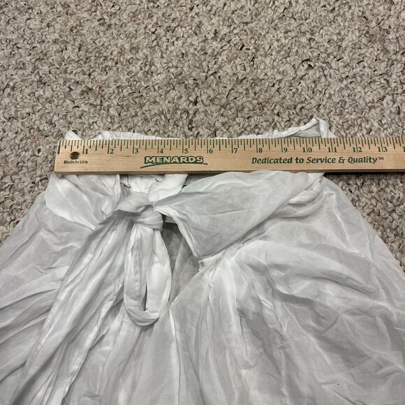 NWT J Crew Convertible beach sarong Sz XS White Vacation Resortwear Coastal - Picture 3 of 8